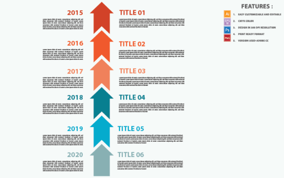 Abstract Timeline Infographic: A Versatile Tool for Visual Storytelling