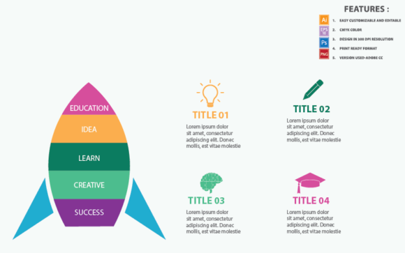 Explore Education Concept Vector Infographic