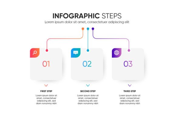 Exploring 3 Step Square: A Versatile Infographic Design for Clear Communication