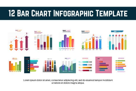 Maximizing Data Visualization with the 12 Bar Chart Infographic Template