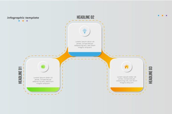 Strategic Use of Three Step Gradient Infographic Design for Enhanced Communication and Branding