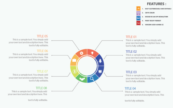 Unlock Creativity with Business Circle Vector Infographic