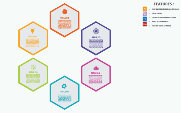 Unlocking Creativity with Hexagon Infographic Vector Design